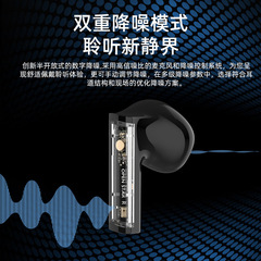 Open8半入耳式真 � � ワイヤレスイヤホン高颜値ロング航続tws新品透明高音質bluetoothイヤホン