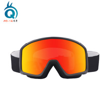 跨境滑雪镜大柱面双层防雾滑雪眼镜卡近视护目镜登山防风镜装备