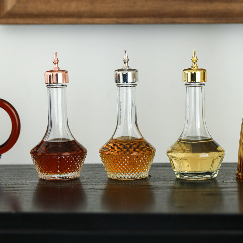 Japanese style glass bitter essence bottle wormwood bottle bar whisky bartender tools cocktail dropper bottle in stock wholesale
