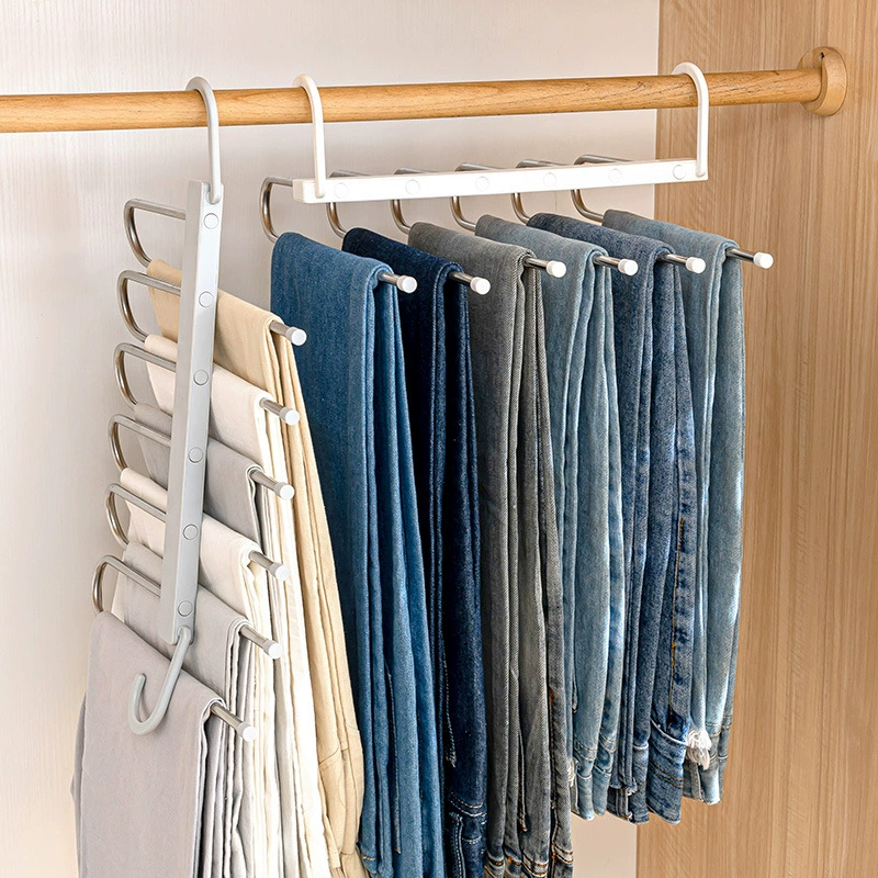 Universal trousers, hanger, non-slip storage system for home use