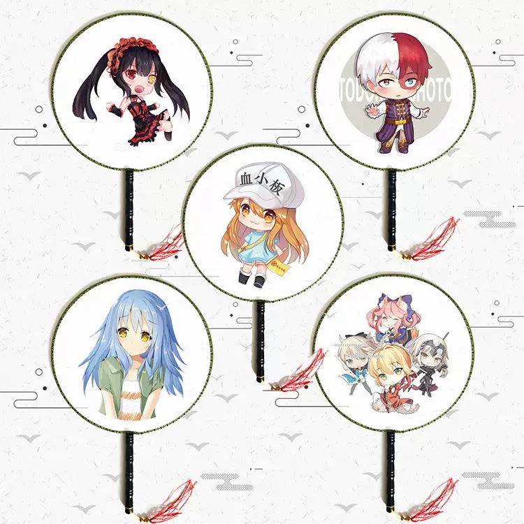 动漫圆扇宫扇异世界咒述回站出音海蠈火颖东京异世界古风团扇