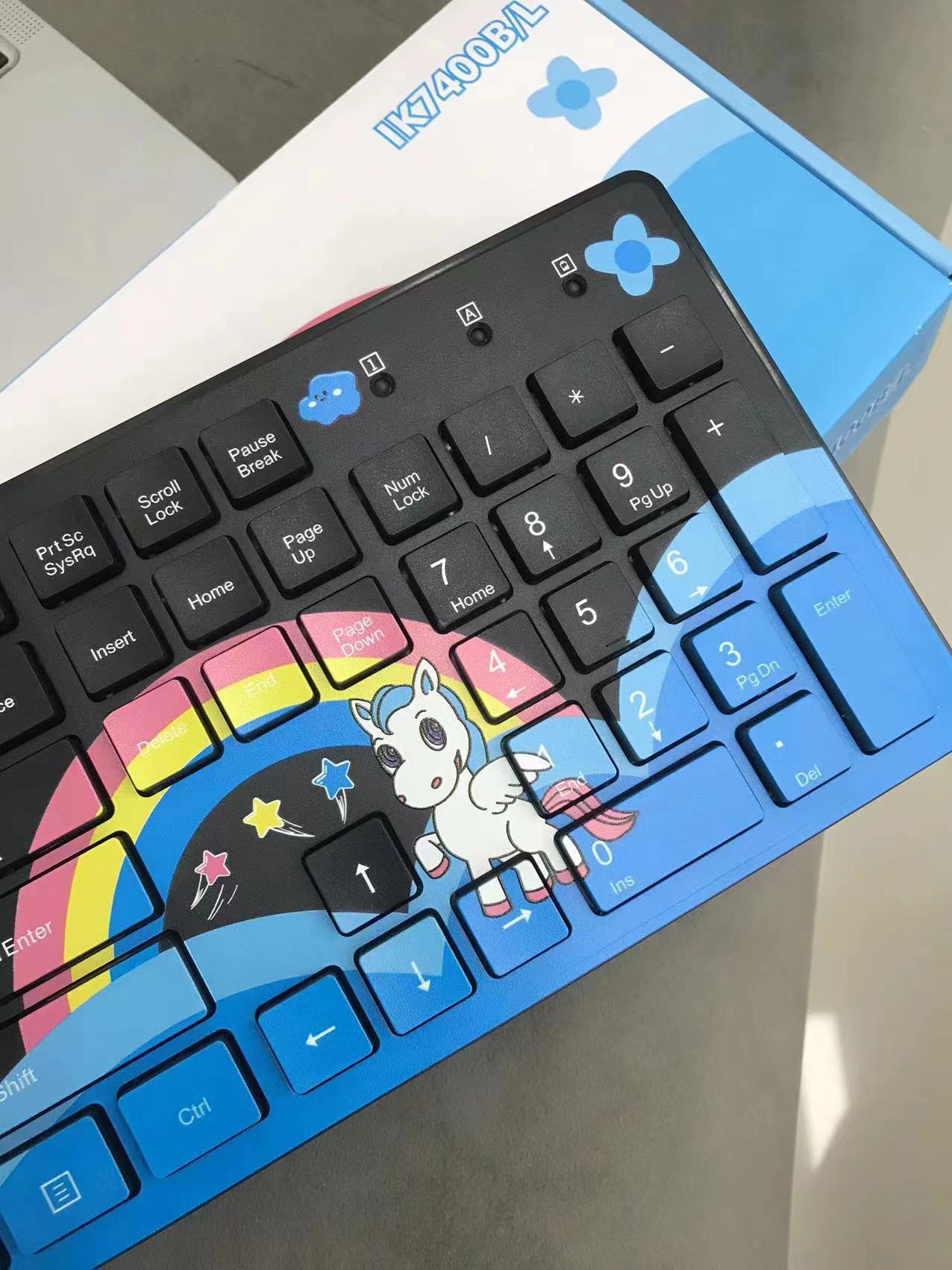 Set tastiera e mouse wireless design cartoon per ragazze_voghion.com