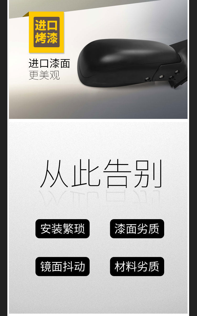 Suitable for Toyota Vios Rearview Mirror Assembly, Model Years 2002 to 2013, Left and Right Side Mirrors, Complete Set, Asia-Pacific Region