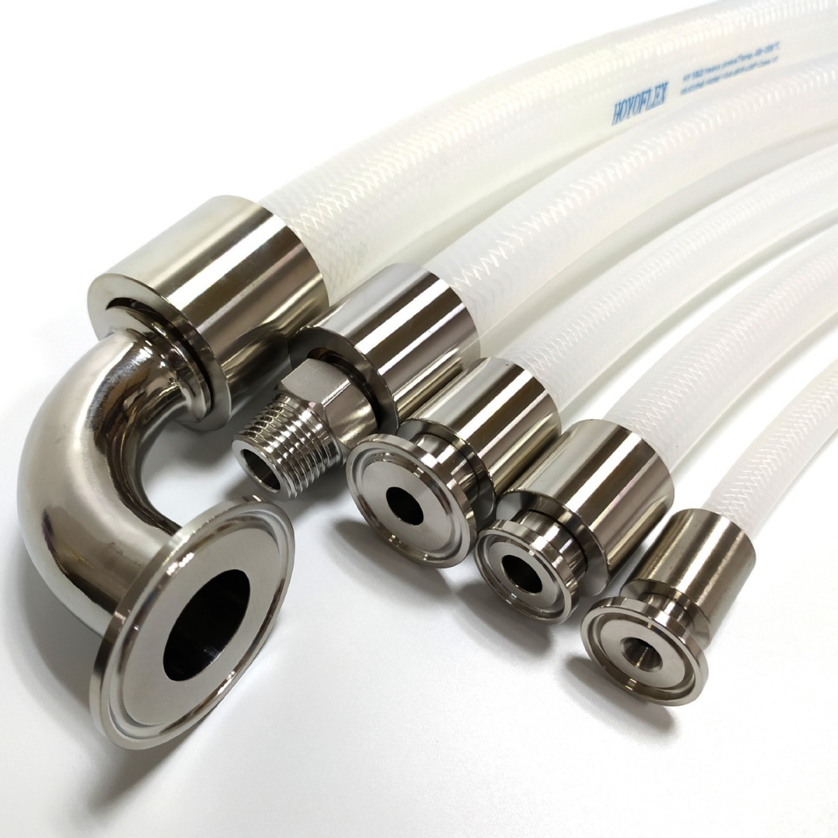 厂家直销制药编织硅胶软管 食品级软管配卫生级316快装总成