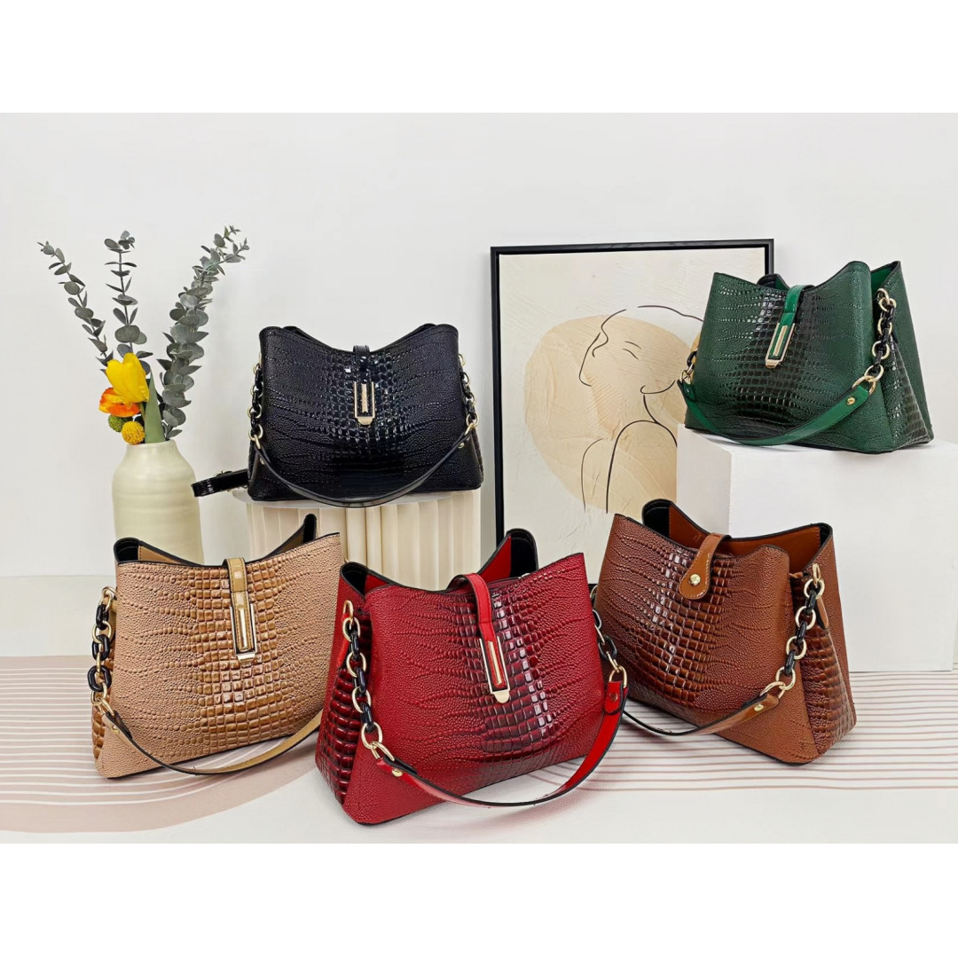 Nuevo bolso de cubo de gran capacidad Ladiebag bolso de mujer bolso de cubo de piedra de piel brillante bolso de hombro