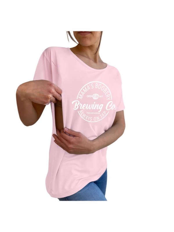 アマゾン欧米の対外貿易tシャツ女性半袖妊婦シャツ授乳服スポット卸売り|undefined