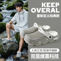 新作夏用メンズアウトドアサンダル、ソフト厚底メッシュバックル付きサンダル、メンズ卸売