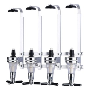 Aluminum Alloy wall-mounted quantitative wine pourer four-Head straight-row quantitative cocktail cocktail suit wine pourer