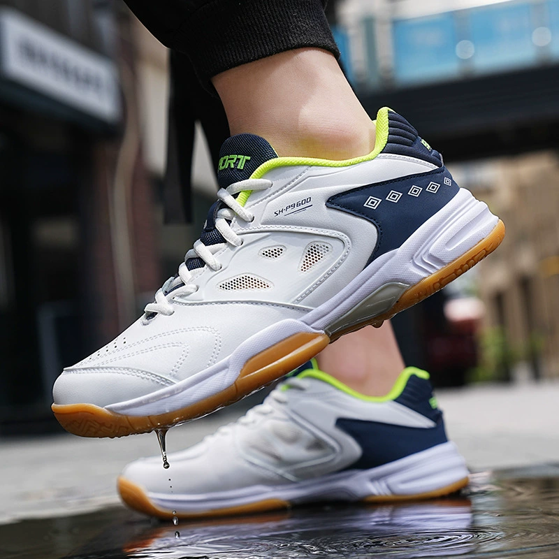 Трансграничная мужская обувь, женская обувь, Новая легкая обувь для теннисного бадминтона, дышащие Нескользящие амортизирующие профессиональные мужские и женские кроссовки