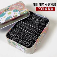 卸売りの黒い一字のクリップの小さい黒いクリップの頭飾りの髪のカチューシャの端は波を挟んでちょうど女性の固定の髪の毛を挟みます。
