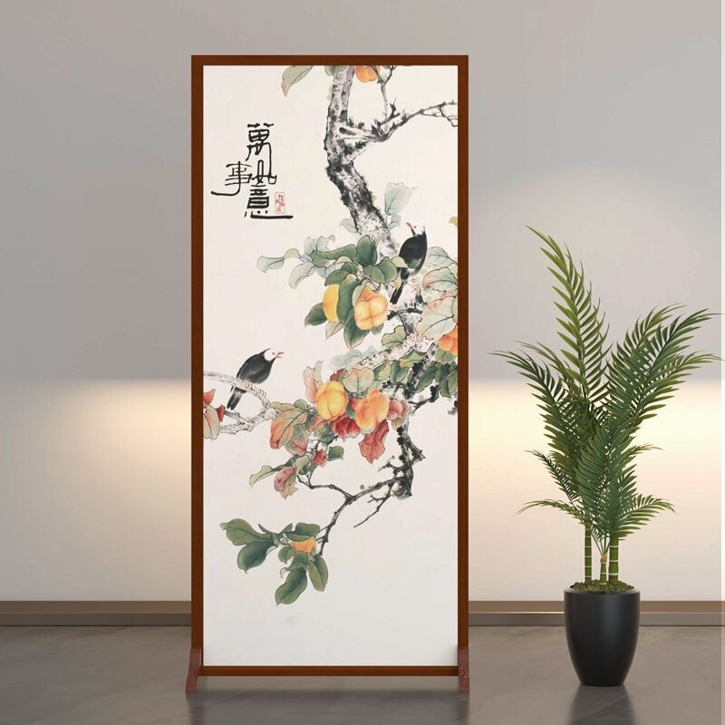 Office Chinese-Style Screen Partition for Living Room, Bedroom, Entryway, Facing the Door, Foldable and Movable, for Home Use Office Chinese-Style Screen Partition for Living Room, Bedroom, Entryway, Facing the Door, Foldable and Movable, for Home Use