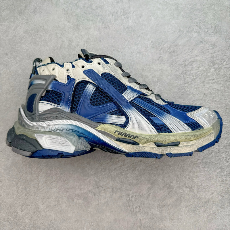 高定版B家のお父さんの靴のパリの7世代のジョギングの靴のRUNNERは旧をしてレジャーの運動靴の男女の金を高めます。|undefined