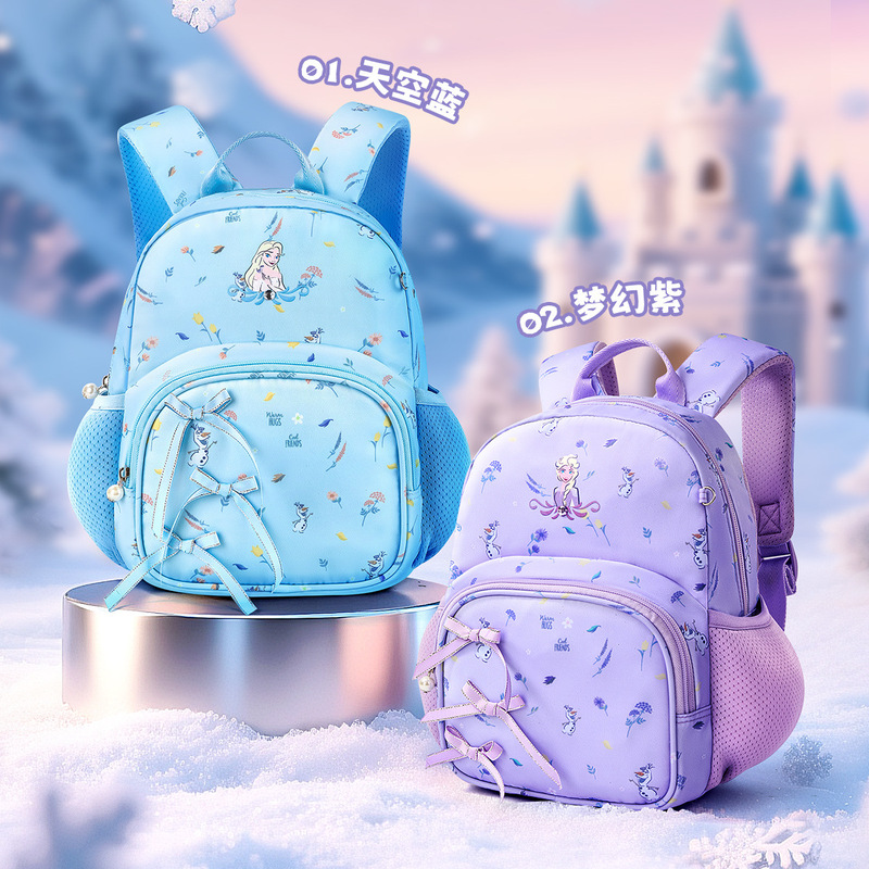 Disney's New Children's Schoolbags for Boys and Girls Kindergarten Backpacks for First Grade Primary School Students Ultra-Light Weight-Reducing Backpacks