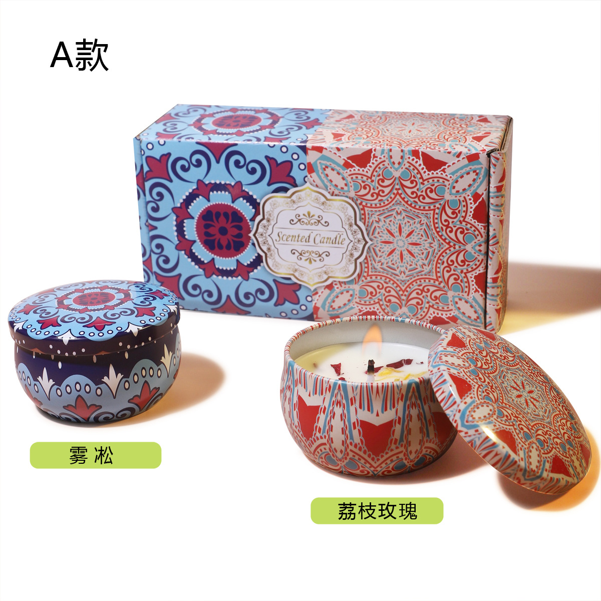 Tipo A 2 paquetes de caja de regalo