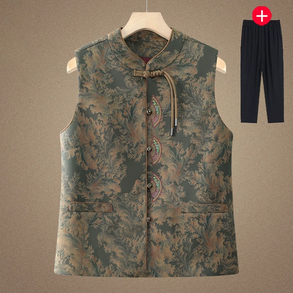 Green Flowers [Top + Pants]
