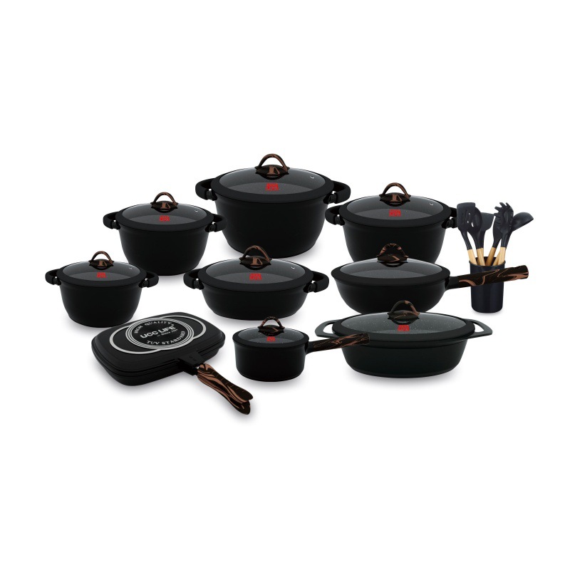 UCC LIFE 35PCS granito cocinas prensadas cocinas antiadherentes cocinas de arroz piedra cocinas