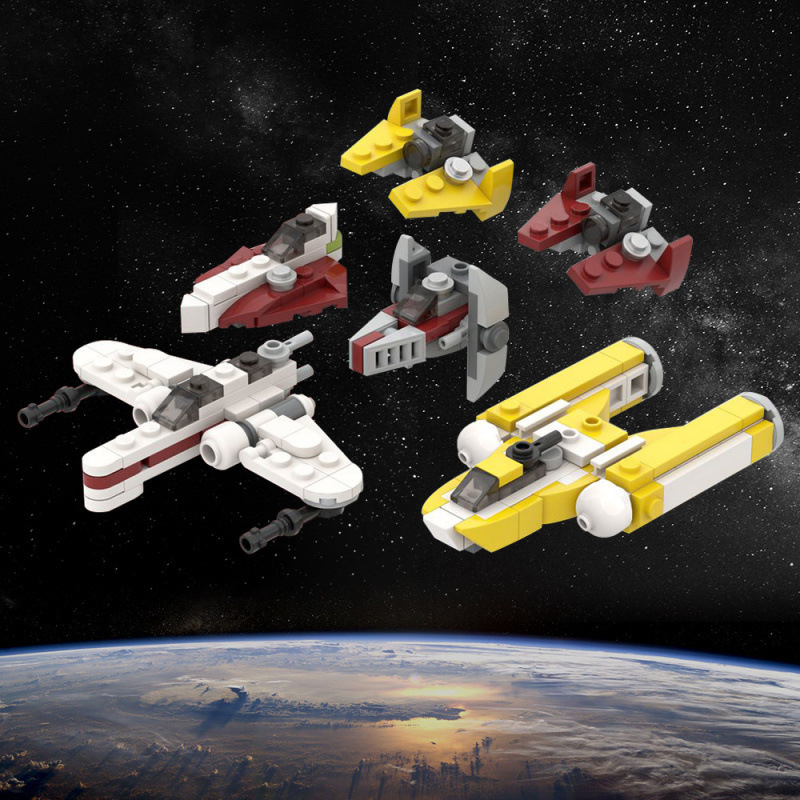 Star Wars Building Block Toys Miniature Republic Starfighter Moc-42376 Movie and Tv Peripheral Educational Assembly Building Blocks Star Wars Building Block Toys Miniature Republic Starfighter Moc-42376 Movie and Tv Peripheral Educational Assembly Building Blocks