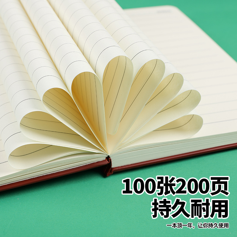 A5 cuaderno de negocios cuaderno de cuero grueso personalizado libro de contabilidad de mano de cara dura diario cuaderno de notas al por mayor b5