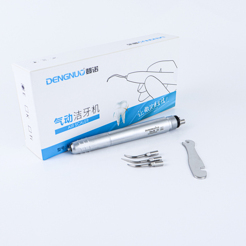 Máquina de limpieza de dientes neumática de oro titanio dental limpiador de dientes oral limpiador de dientes de cálculos limpiador de dientes ultrasónico lavado de canal radicular