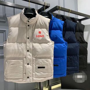 Outdoor Big Goose down Jacket Vest Canadian Same Style Loose and Fashionable Korean Style Vest for Men and Women Couple Style Waistcoat