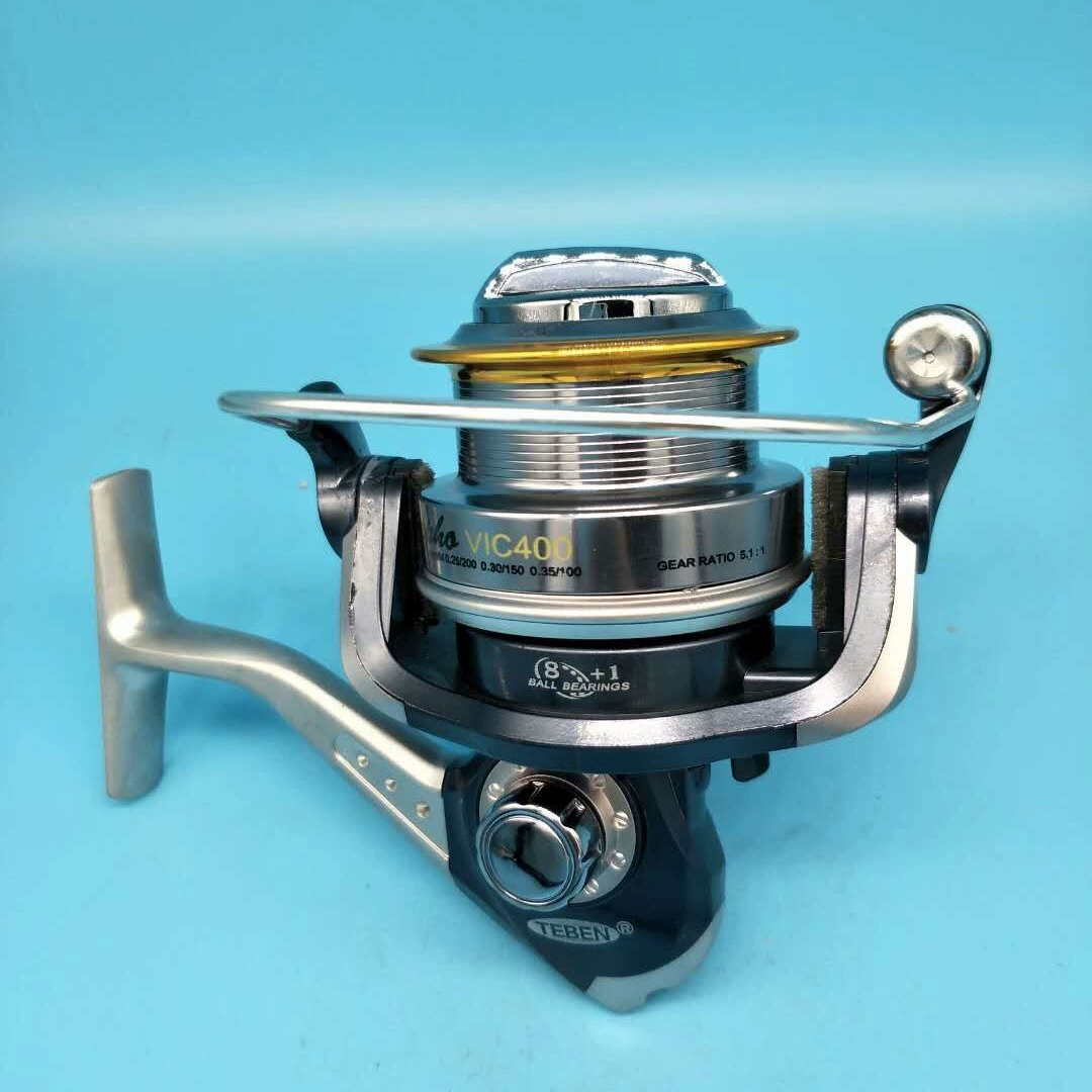 VIC 8+1BB 250/400 текстильная катушка для морской и речной рыбалки, плюс Run Rickfish, передняя/задняя катушка