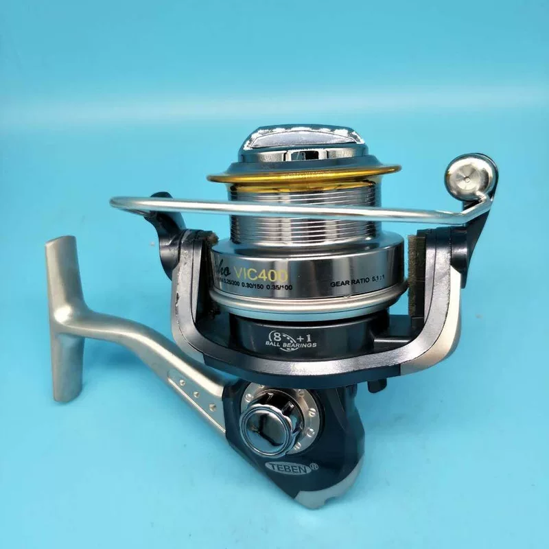 VIC 8+1BB 250/400 текстильная катушка для морской и речной рыбалки, плюс Run Rickfish, передняя/задняя катушка