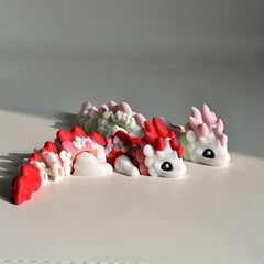 3d打印玩具凯达龙樱花龙跨境龙创意礼物摆件手办玩具亚马逊独立站