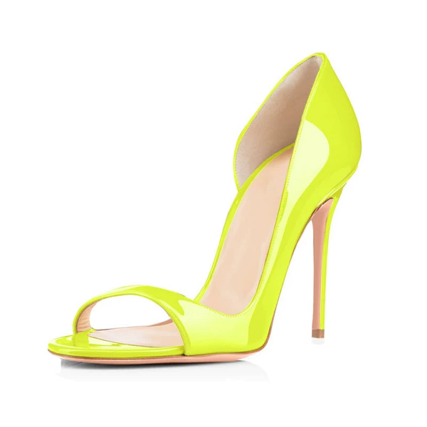 Fluorescent patent leather