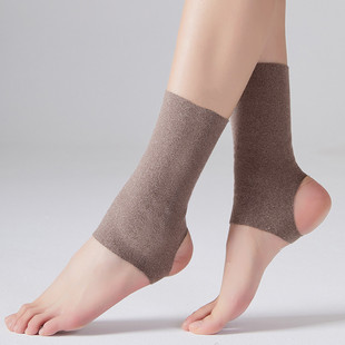 Velvet ankle protection cover thin men's and women's warm ankle neck joint cold-proof air-conditioned room seamless socks calf protection