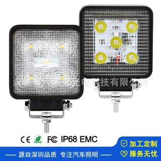 4寸15W方形LED工作灯叉车工程机大灯检修灯越野车汽车改装前照灯