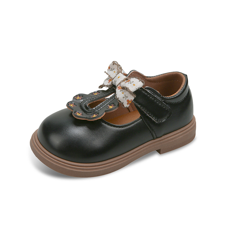 Zapatos de cuero para niñas 2024 nuevo primavera y otoño bebés zapatos de suela suave para niños zapatos de princesa para niñas zapatos de soleas suaves image 8