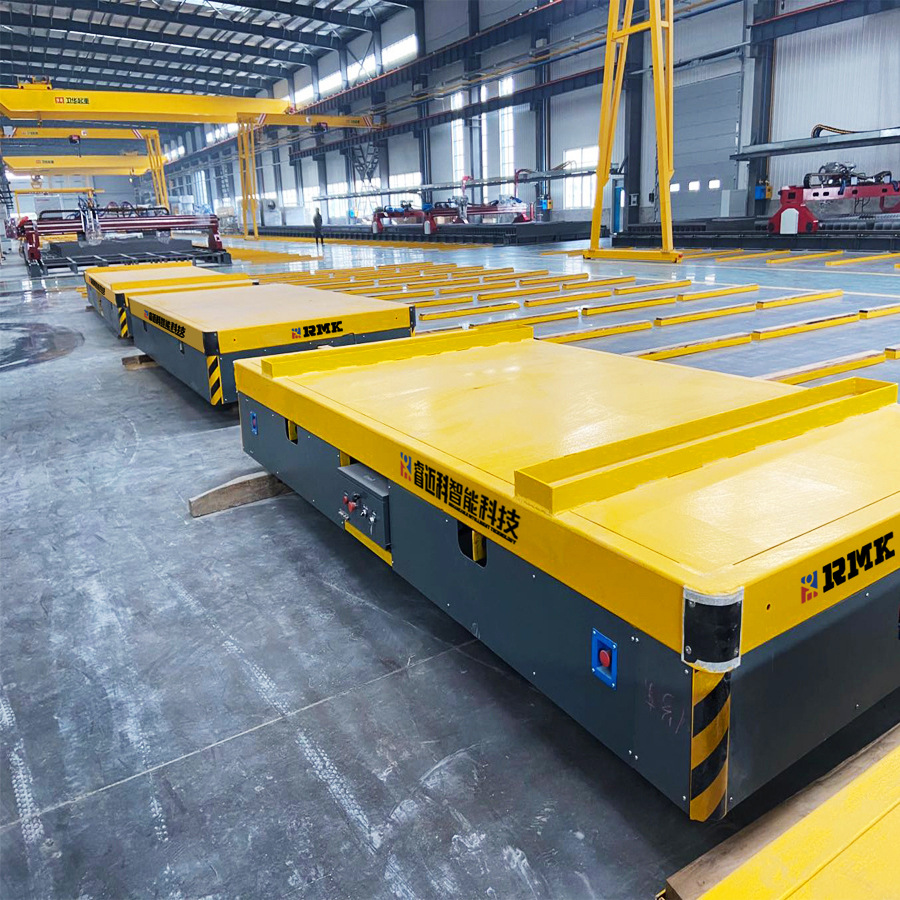 工控车间地轨转运车救援设备轨道搬运车智能5吨磁导航轨道rgv小车
