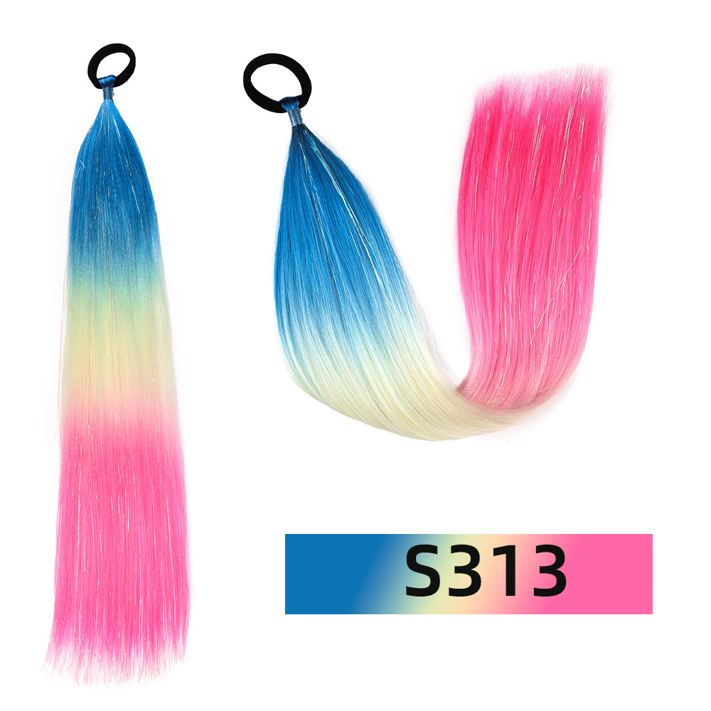 Venta al por mayor de hilo de oro y plata para comercio exterior, para pelucas y coletas de rastas EZ, de un solo hilo, con degradado de colores, para cabello trenzado DIY, hilo láser y trenzas grandes.