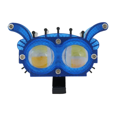 Blue Electric Vehicle, Motorcycle headlights, headlights