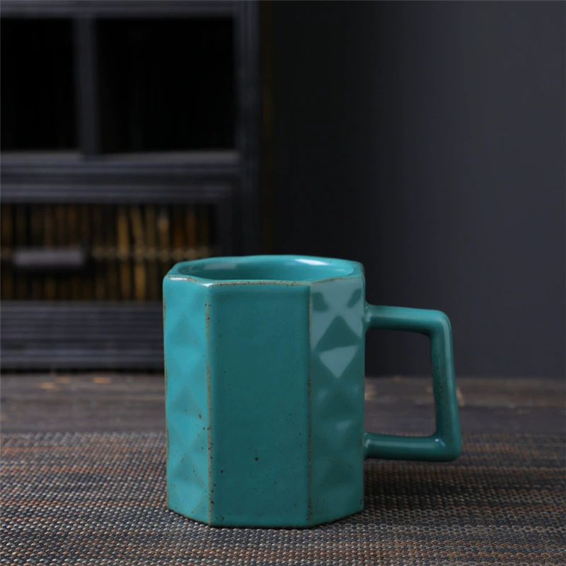 Alien ceramic cup high -value coffee cup retro Mark cup cross -border supply irregular cup rough pottery cup