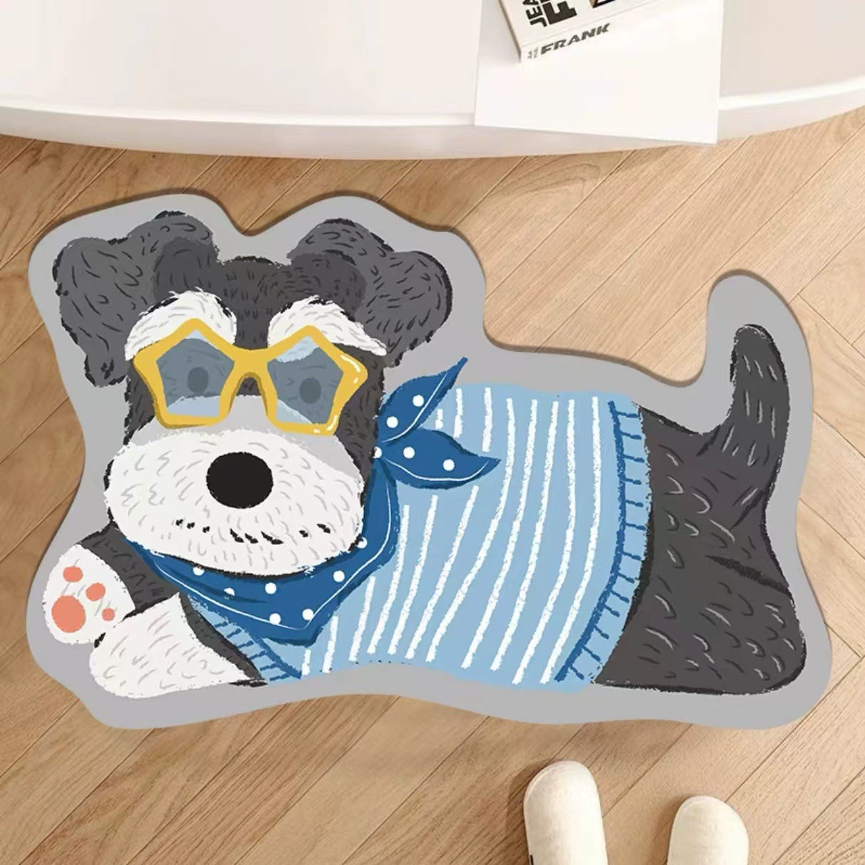 Коврик для входной двери специальной формы в стиле щенка диатомовой грязи, коврик для ванной комнаты, впитывающий коврик для ног, дропшиппинг