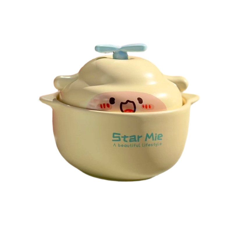 Caja de regalo de cerámica de dibujos animados casera de alto valor facial cocina de gas resistente a altas temperaturas puede ser empaquetada como regalo de vivienda image 6