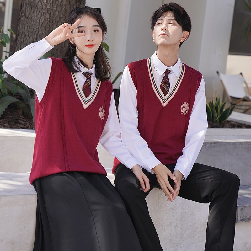 Autumn and Winter Class Clothing Sweater suit Student Chorus Clothing Junior High School Sports Meeting Opening Ceremony School Uniform Performance Long Skirt