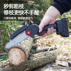 4inch 6inch ハンドヘルド充電式電気チェーンソー農業伐採ワイヤレス片手鋸ガーデンポータブルミニリチウム電気のこぎり