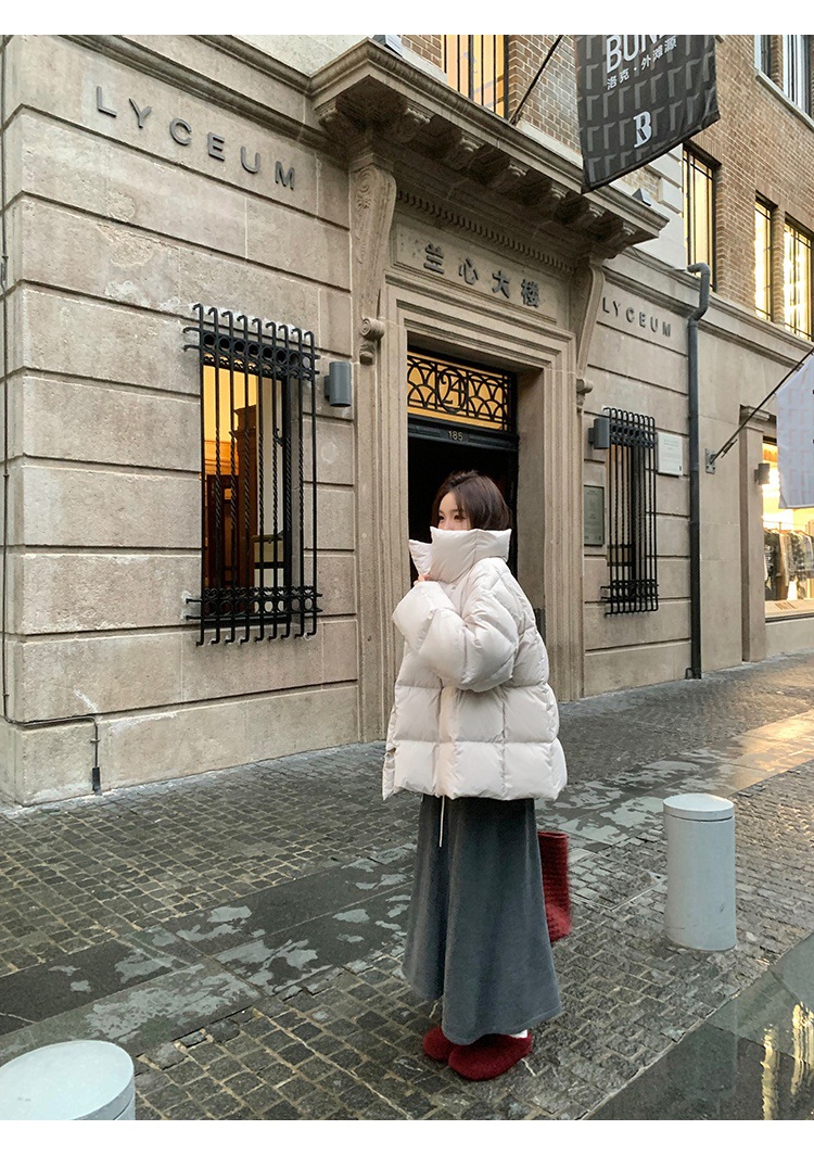 New Candy Color Down Cotton Padded Jacket Women Coat Korean Chic Puffer Jacket Thick Warm Outerwear Women's Clothes Short Parkas