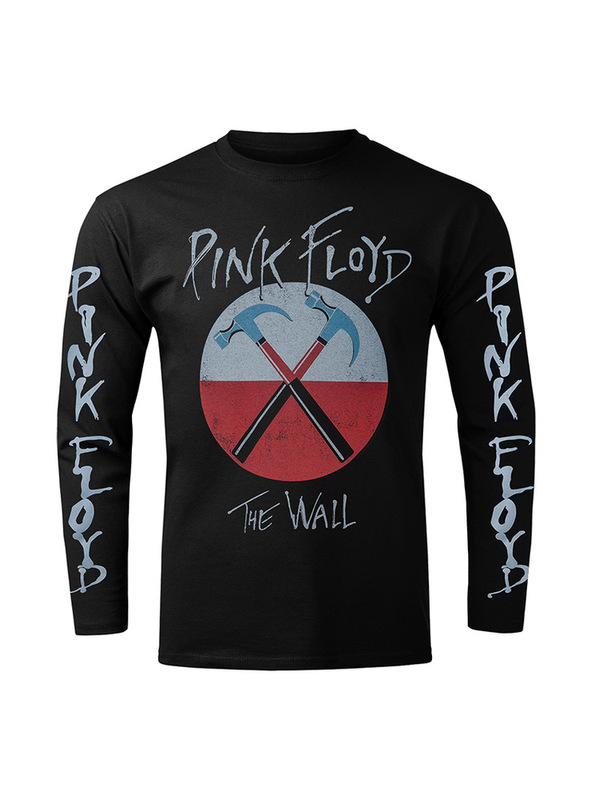 Spring and Autum Pink Floyd Rock Punk Men's Retro Cotton Long-Sleeved T-Shirt
