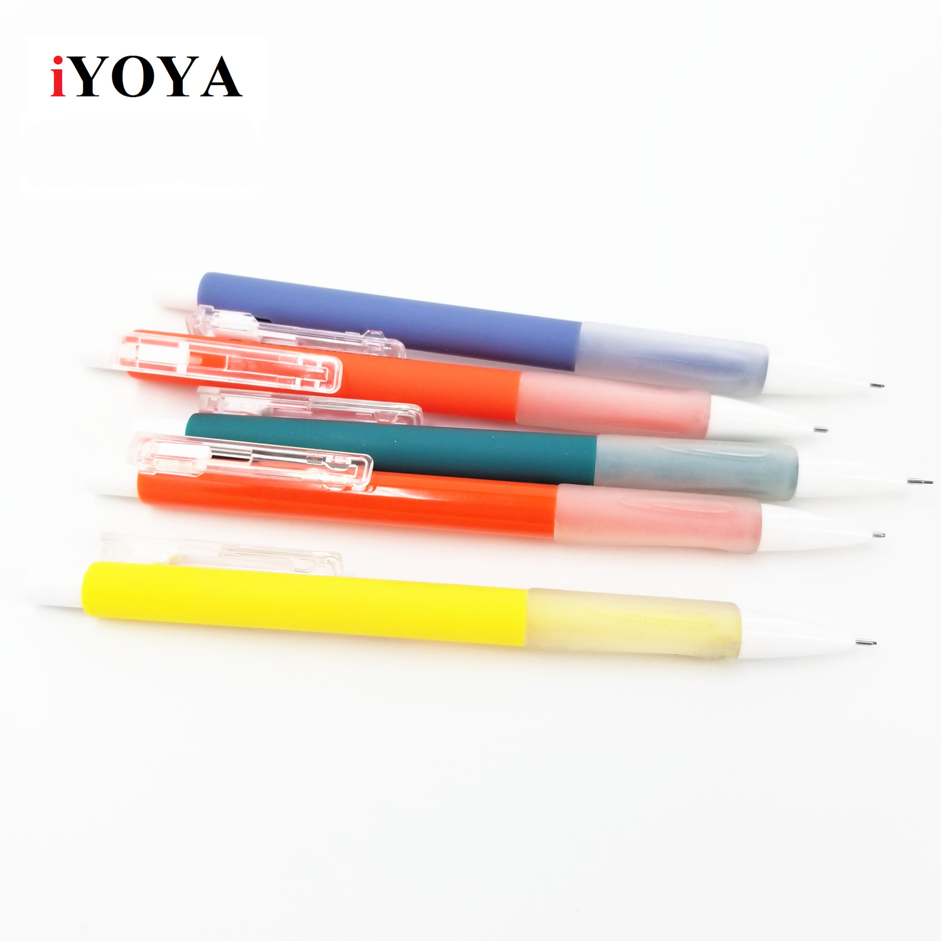 IYOYA estilo japonés simple de color caramelo lápiz automático lindo no impreso lápiz móvil 0507mm