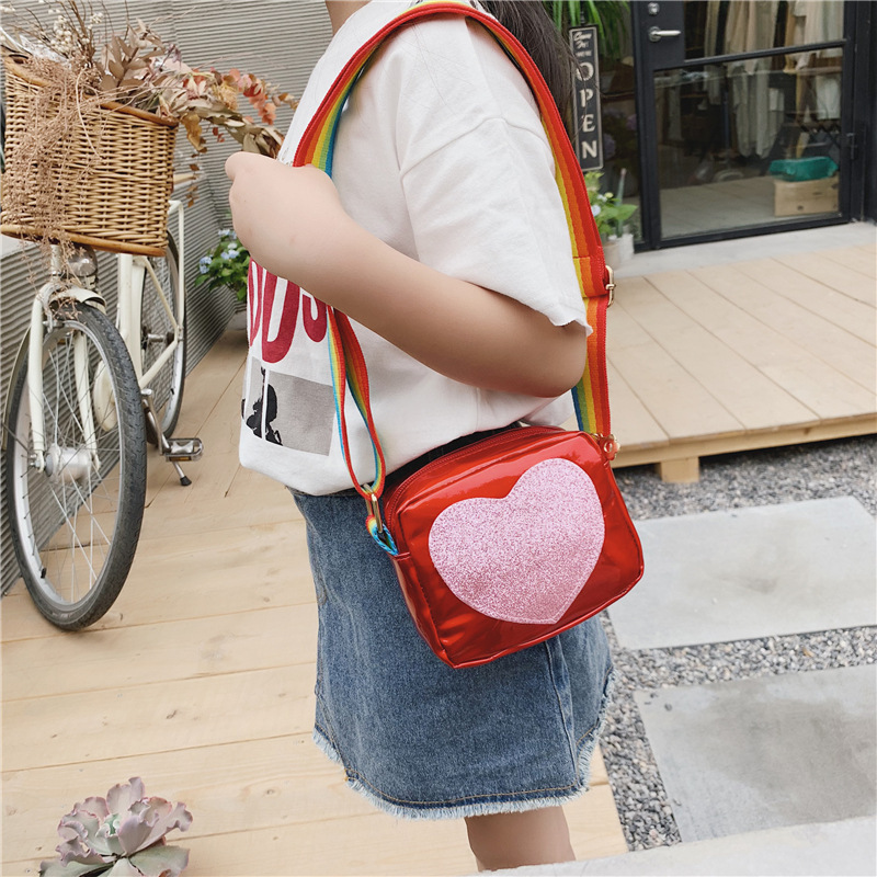 Bolso para niños nuevo láser con lentejuelas estilo coreano bolso de hombro para niños bolso simple para niñas de todo fósforo bolso de hombro para niños
