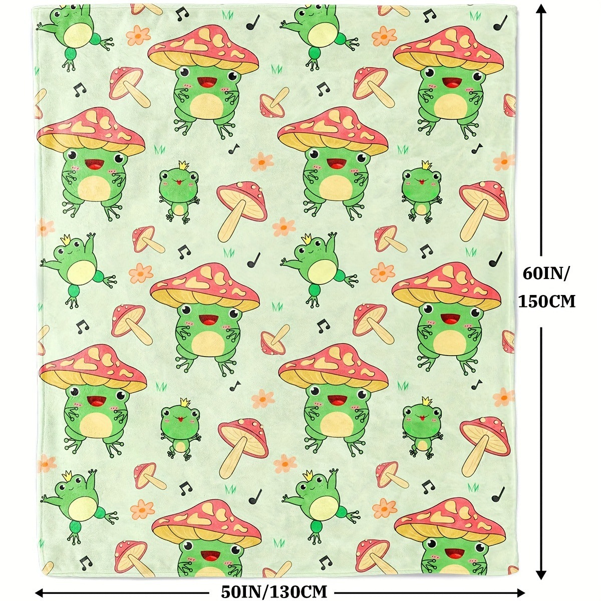 녹색 배경 개구리 버섯