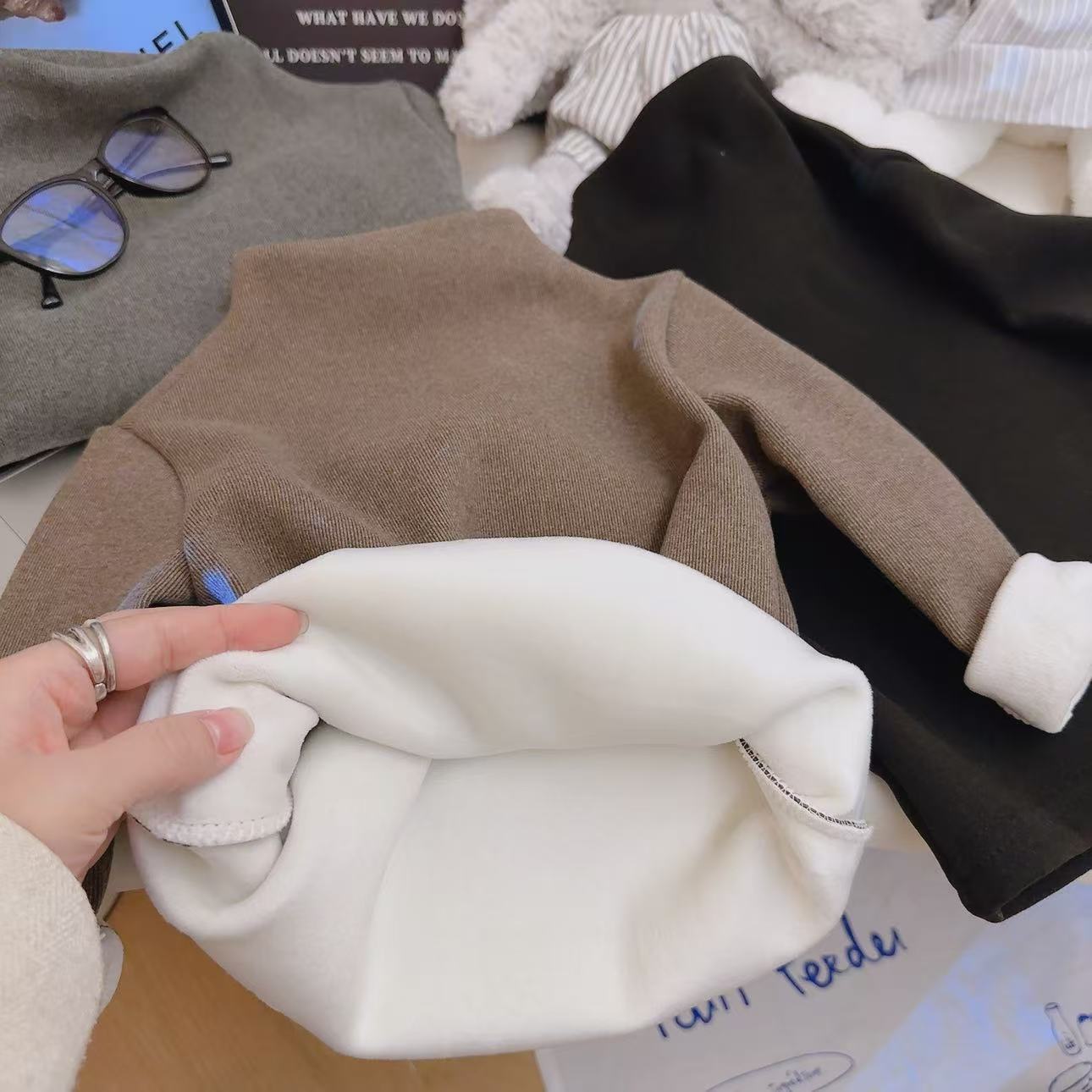 SLX-브라운 벨벳 일체형 칼라 베이스