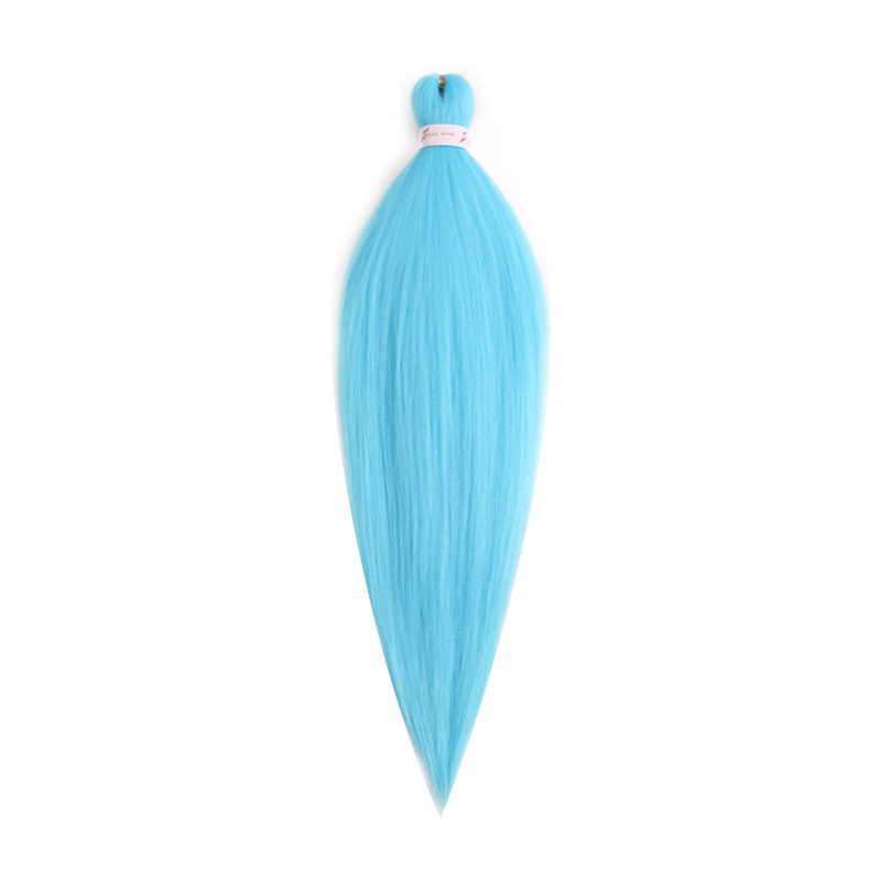 EZ Trenza PVC ignífugo a baja temperatura fibra multicolor flojo gran ganchillo de trenza fábrica de cabello recto un cabello