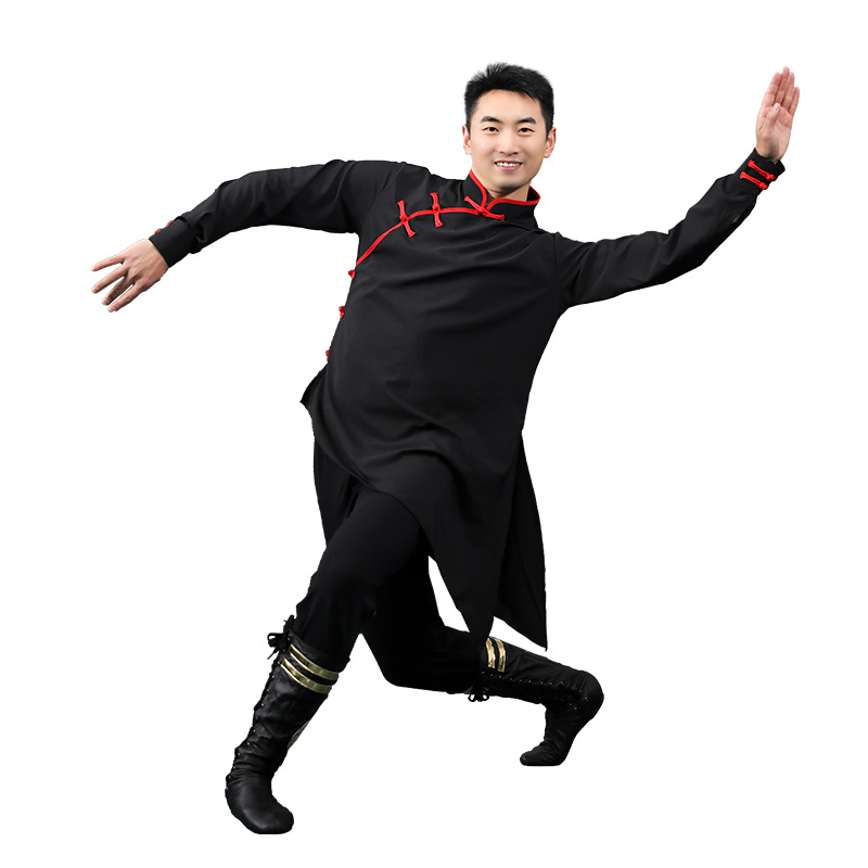 Traje de baile mongol Traje femenino de baile mongol Traje de práctica de baile de minoría étnica de estilo étnico para hombres y mujeres
