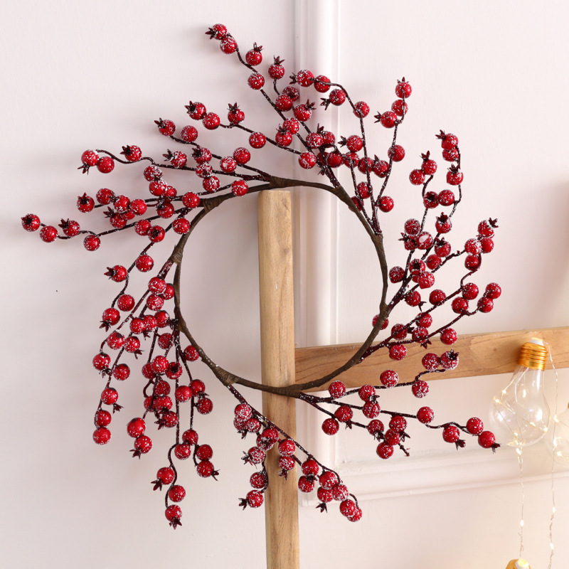 Estación independiente explosión guirlanda de Navidad decoración mini guirlanda de caña puerta colgante decoración DIY colgante pequeño