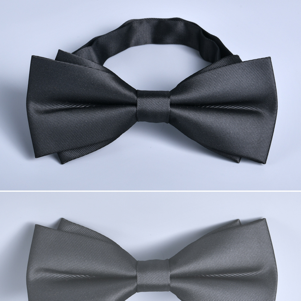 18g Weight Tie Classification Polyester Material Solid Color, Bow Knot Pattern All Seasons Season Men's Gender Elegant Style Elegant Solid Color Bow Knot Polyester Men's Tie 6