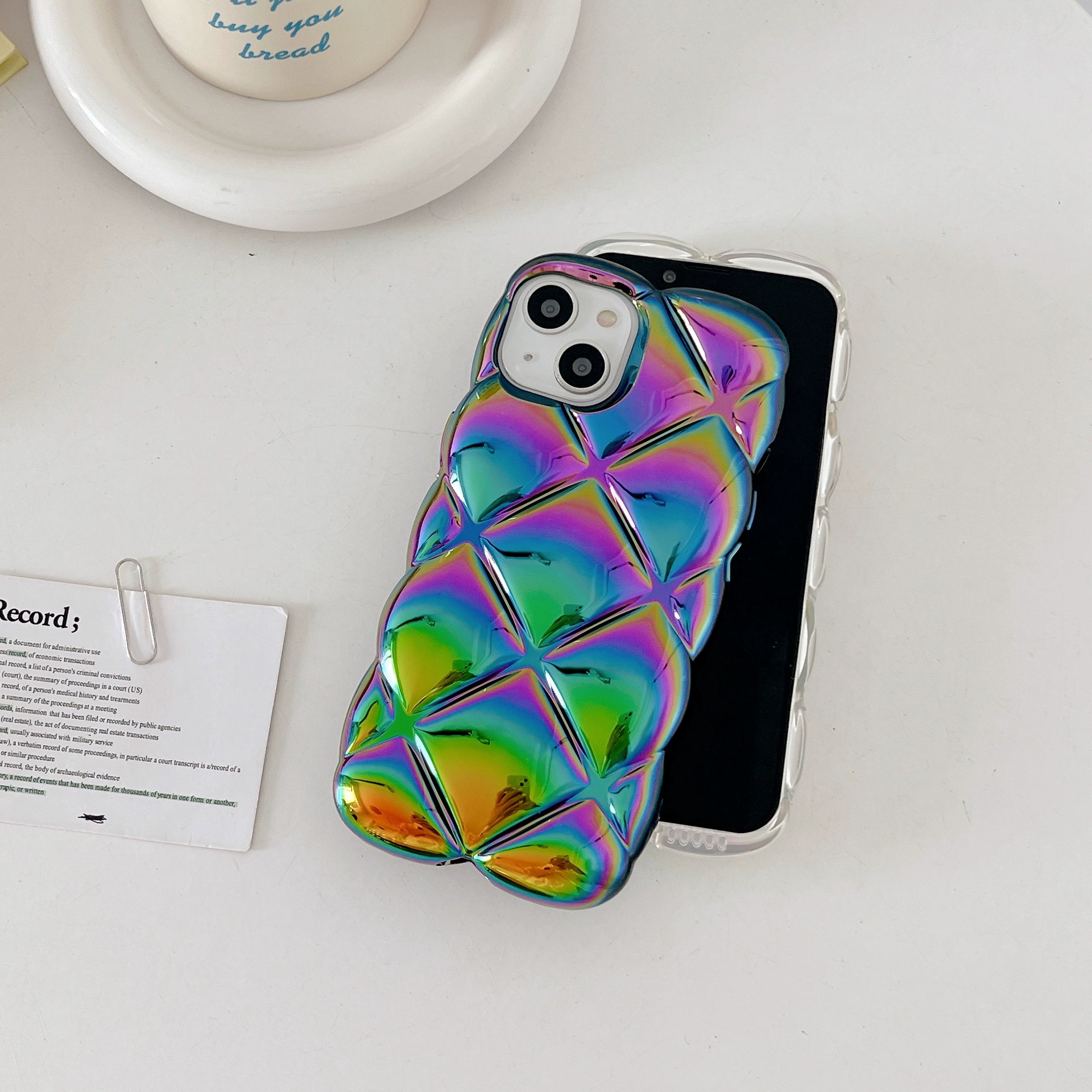 Apple, compatible iPhone15 Pro with diamond pattern, phone case, iPhone 16, iphone, 13